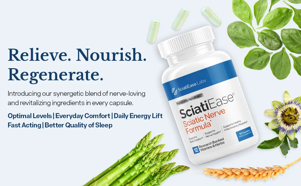 SciatiEase - 30 Day Supply - Sciatica Pain Relief - 1