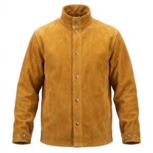 Leather Welding Jacket, Cow Split, 30 inch, Snap Front manufactured by Tritex Global Apparel, Sialkot