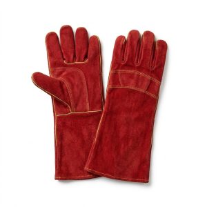 MIG Welding Gloves, Cow Split Leather, 14 inch, Fleece Lined manufactured by Tritex Global Apparel, Sialkot